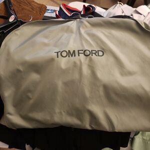 Tom Ford Olive Green Men’s Travel Suit Bag with Logo